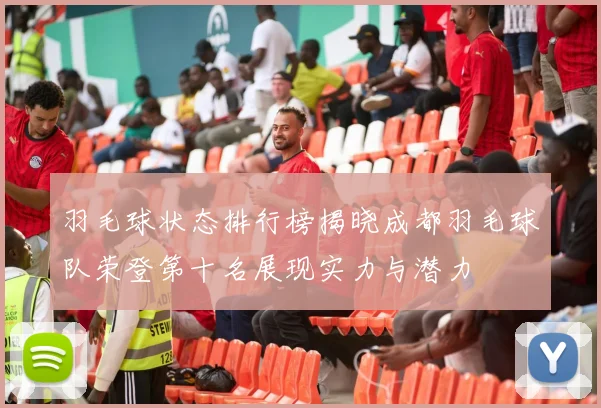 羽毛球状态排行榜揭晓成都羽毛球队荣登第十名展现实力与潜力